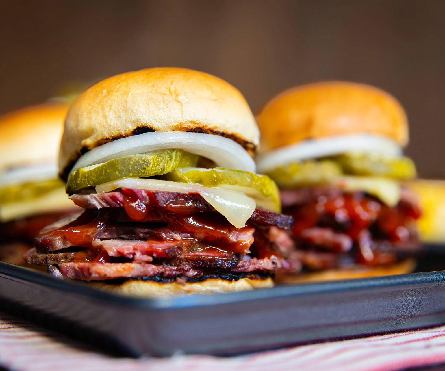 Smoked Brisket and Grillo’s Pickles® Slider